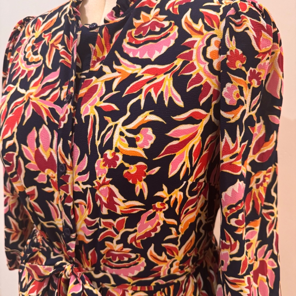 Donna Morgan Floral Tie-Waist Dress – Size 18W